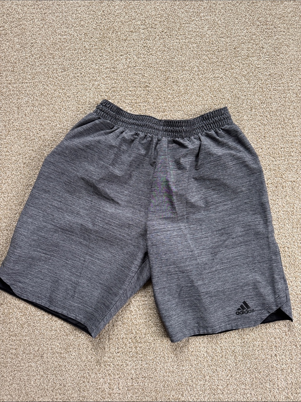 adidas Men’s Heather Charcoal Performance Shorts